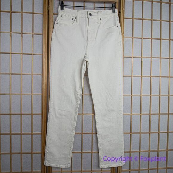 NEW Madewell The High-Rise Perfect Vintage Jean in Tile White, 26 - Picture 2 of 13